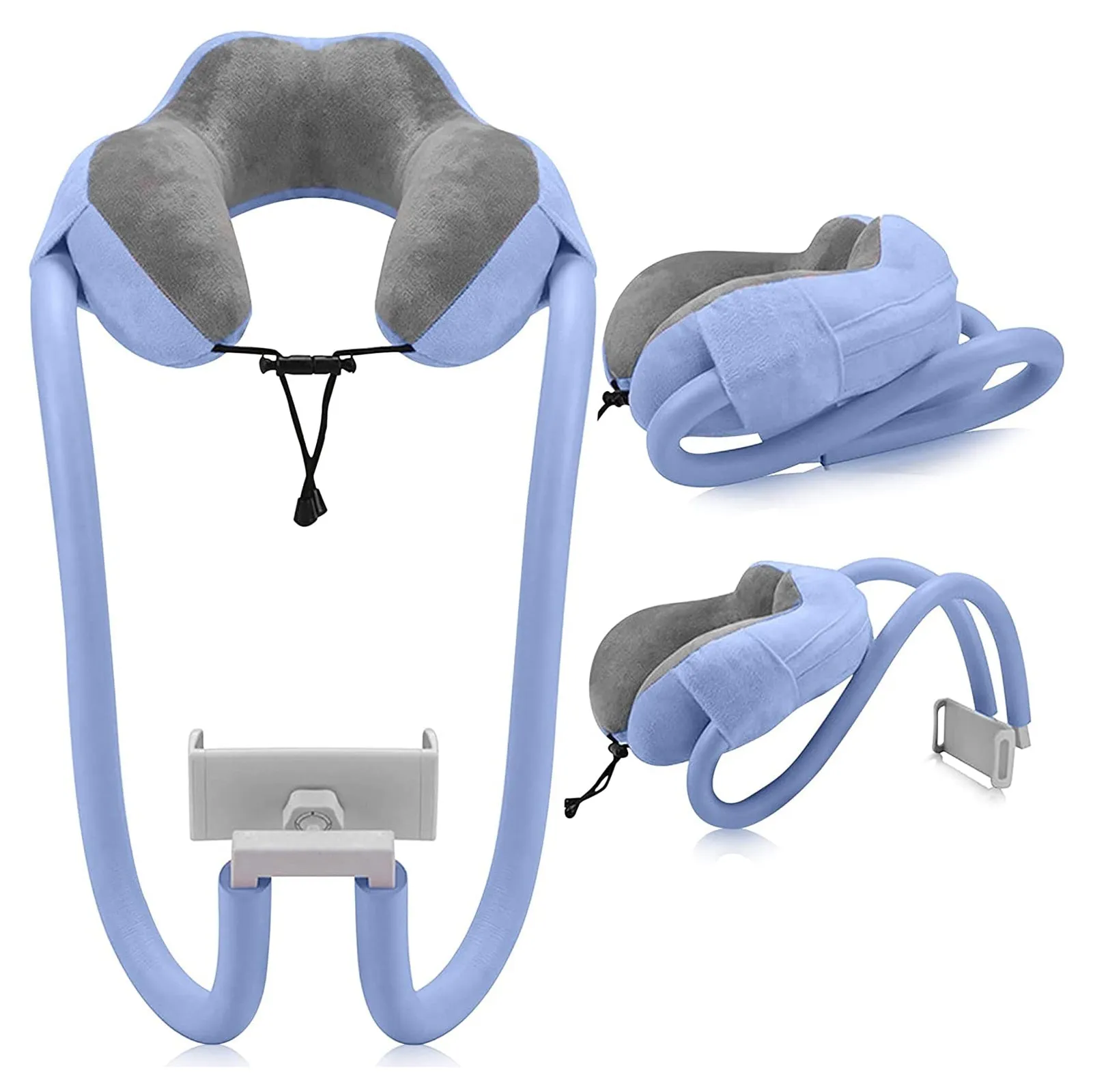 2 in 1 U-Shaped Neck Pillow Universal Phone Holder
