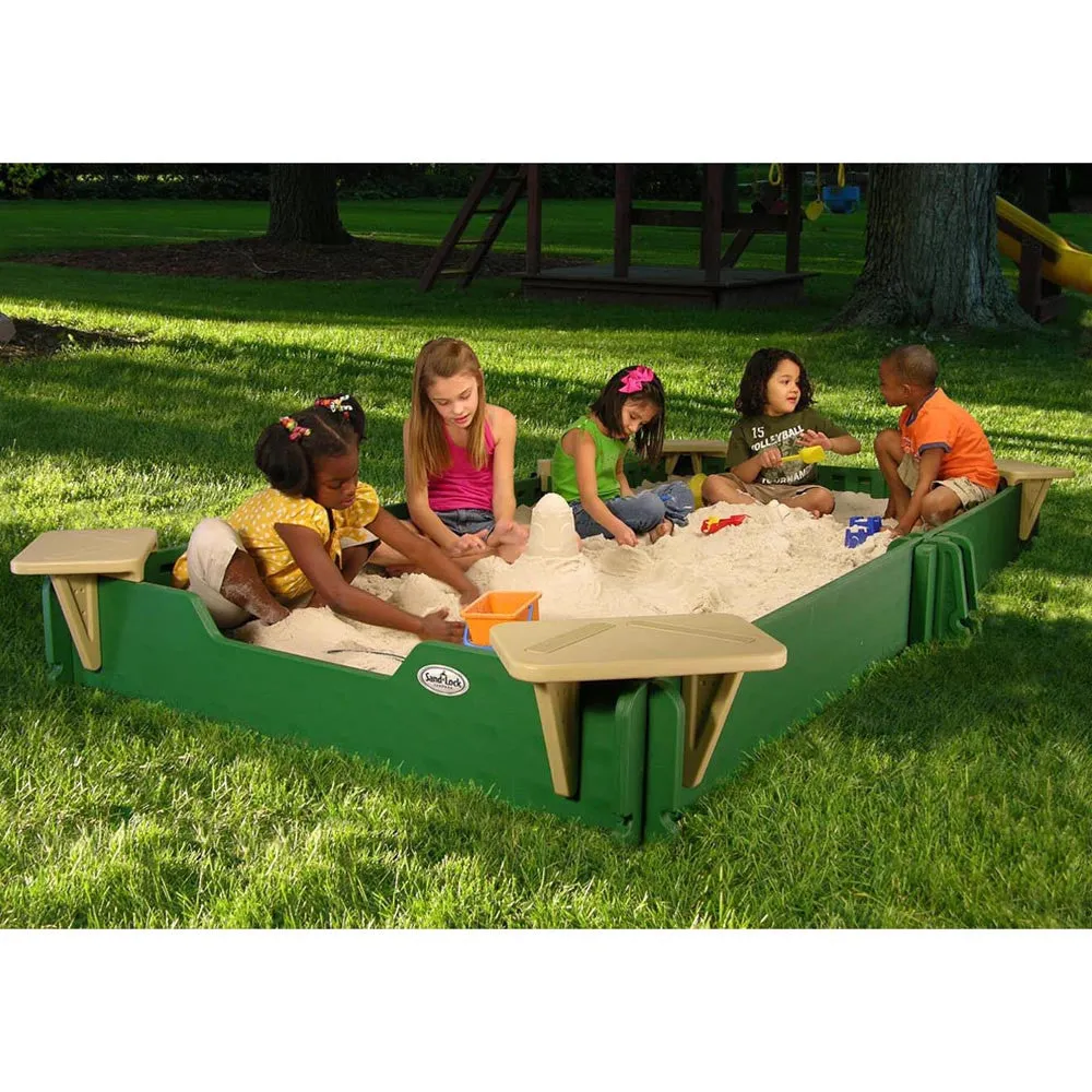 5' by 10' Sandbox With Cover