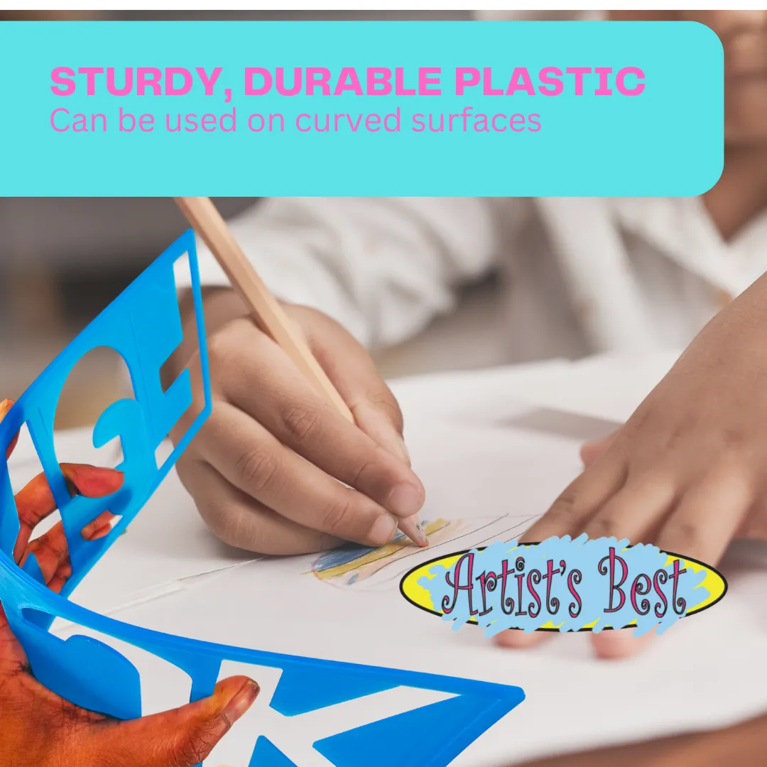 8 Piece 4 Inch Stencils for Numbers, Letters & Symbols  - CR-71027