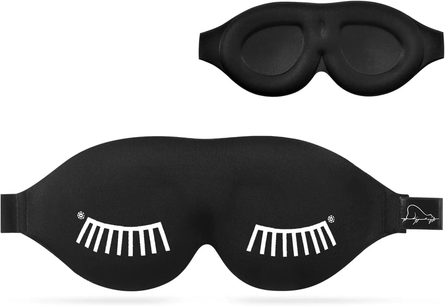 ALASKA BEAR Memory Foam Sleep Mask with 3D Molded Cups, a Contour Pillow for Your Eyes