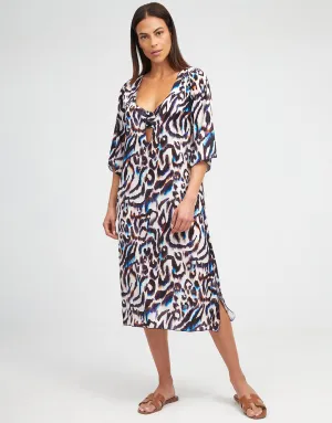 Alika Beach Dress - Animal