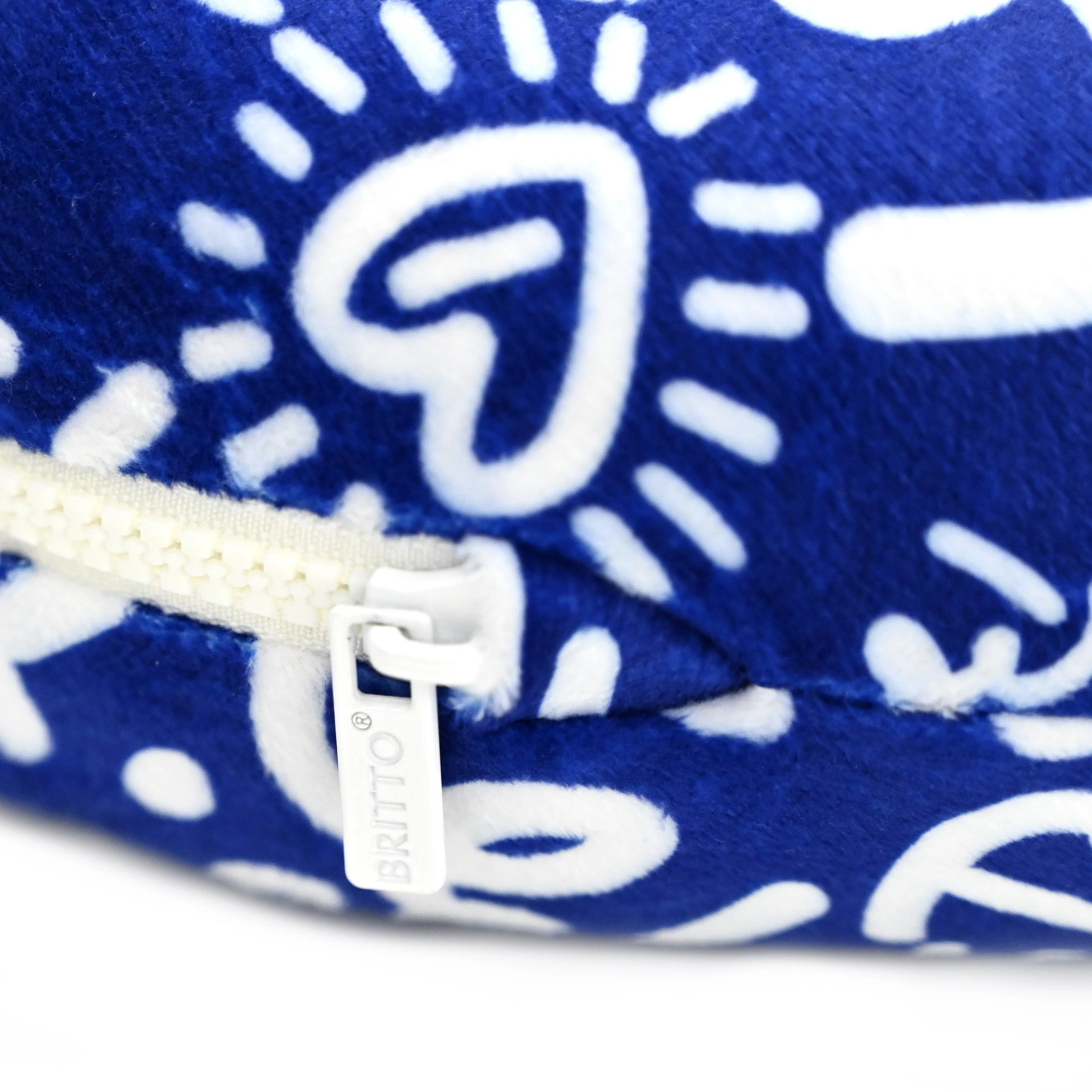 BRITTO® Travel Neck Pillow - Graffiti Blue
