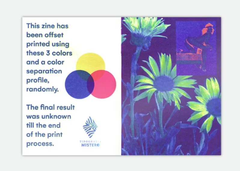 Color separation zine experiment