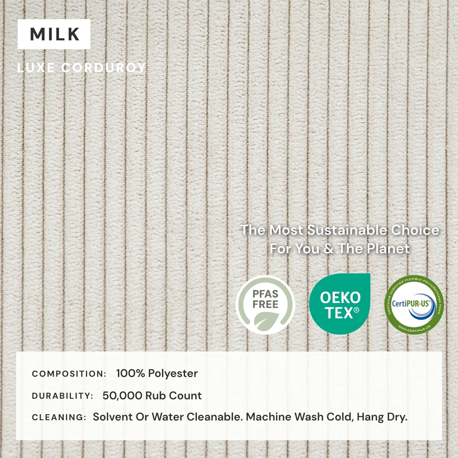 Elevate Comfort Layer for Ottoman in Milk