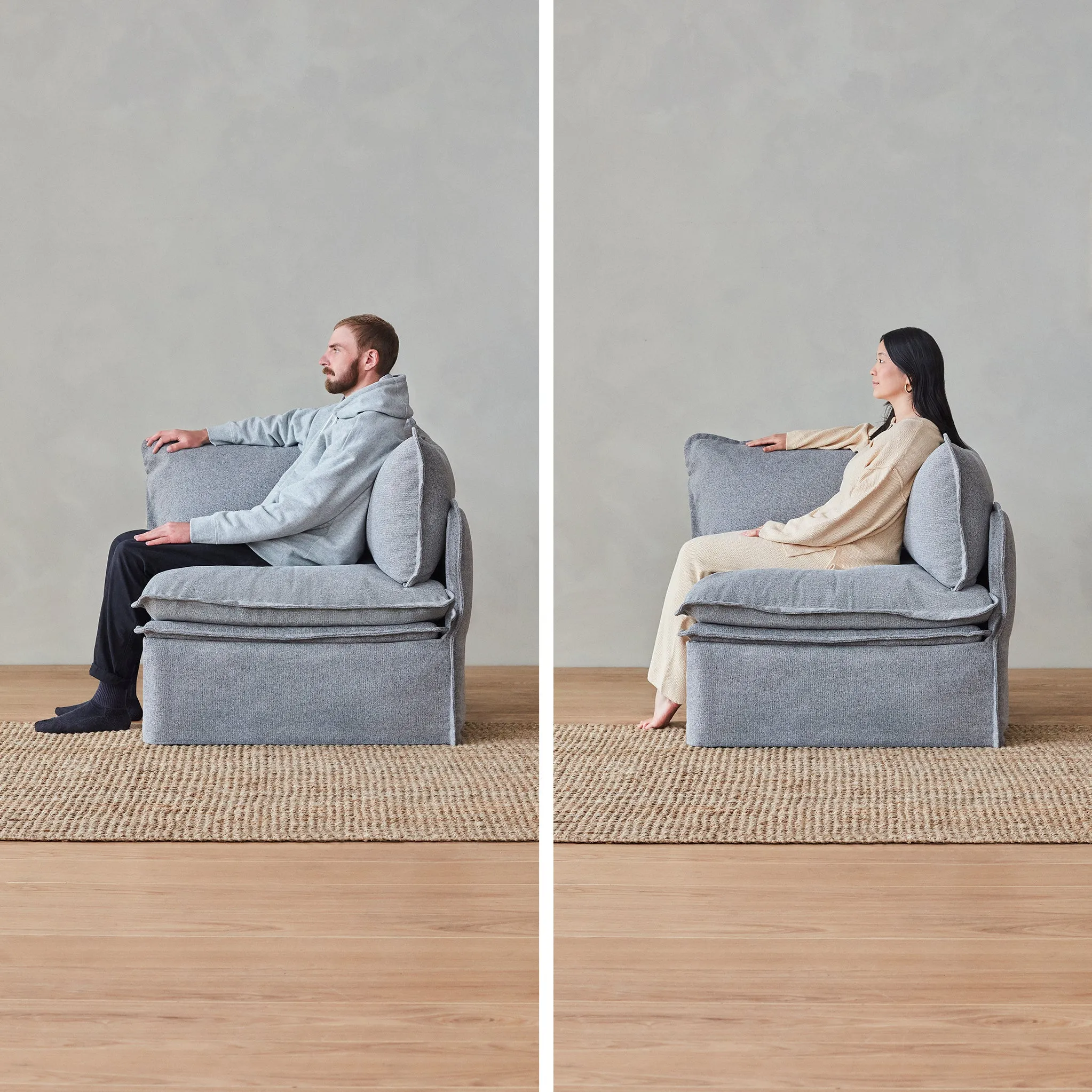 Elevate Comfort Layer for Ottoman in Milk