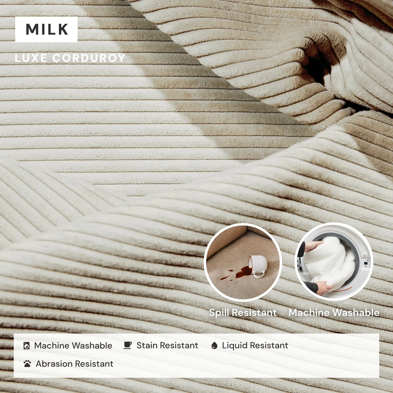 Elevate Comfort Layer for Ottoman in Milk