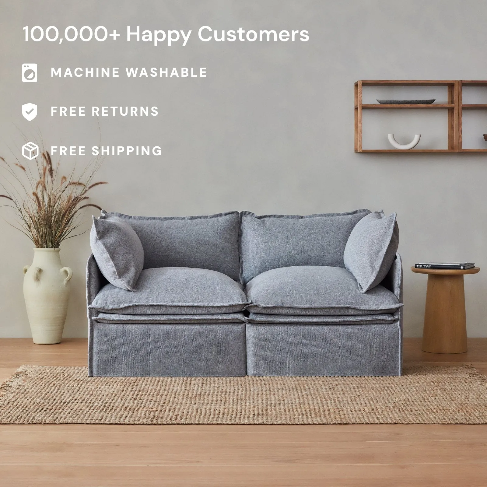 Elevate Comfort Layer for Ottoman in Milk