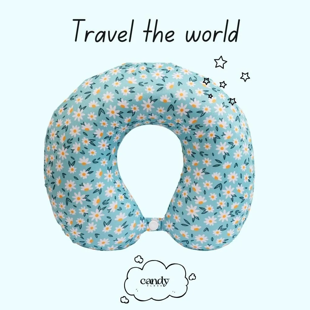 Floral Escape Memory Foam Neck Pillow!