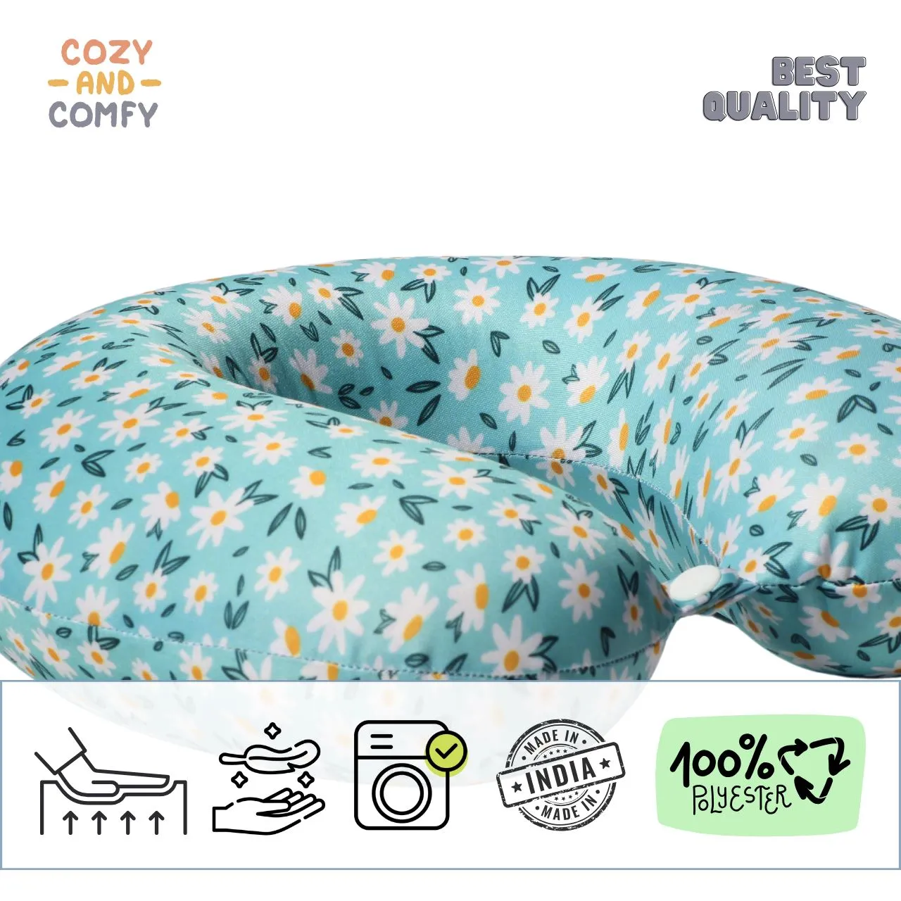 Floral Escape Memory Foam Neck Pillow!