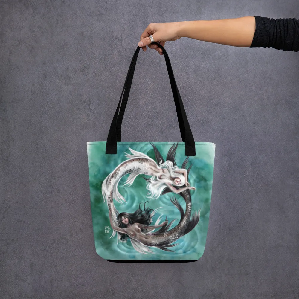 Gemini Mermaid Tote Bag