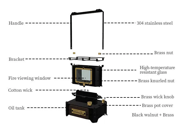 Glaze Lamp Stove