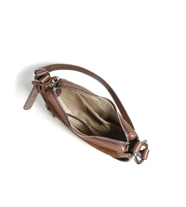 Honora Suede Bag - Coffee