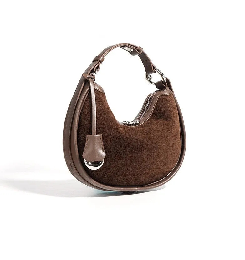 Honora Suede Bag - Coffee