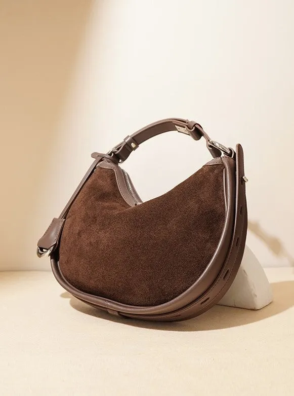 Honora Suede Bag - Coffee