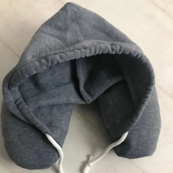 Hooded Neck Pillow with Hood Hoodie Travel Pillow