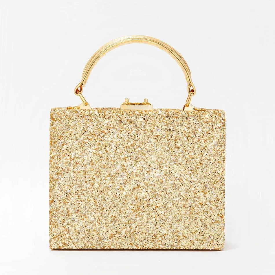Kimberly Élysées Gold Coin Baguette Bag