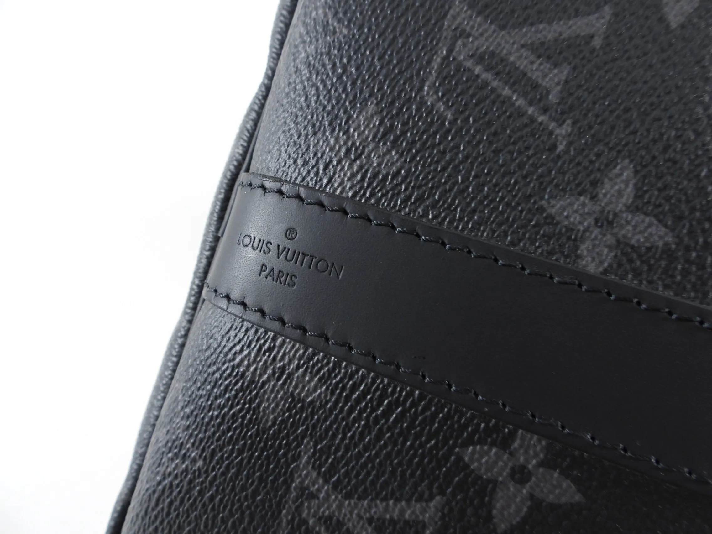 Louis Vuitton Monogram Eclipse Keepall Bandouliere 45 Duffle Bag