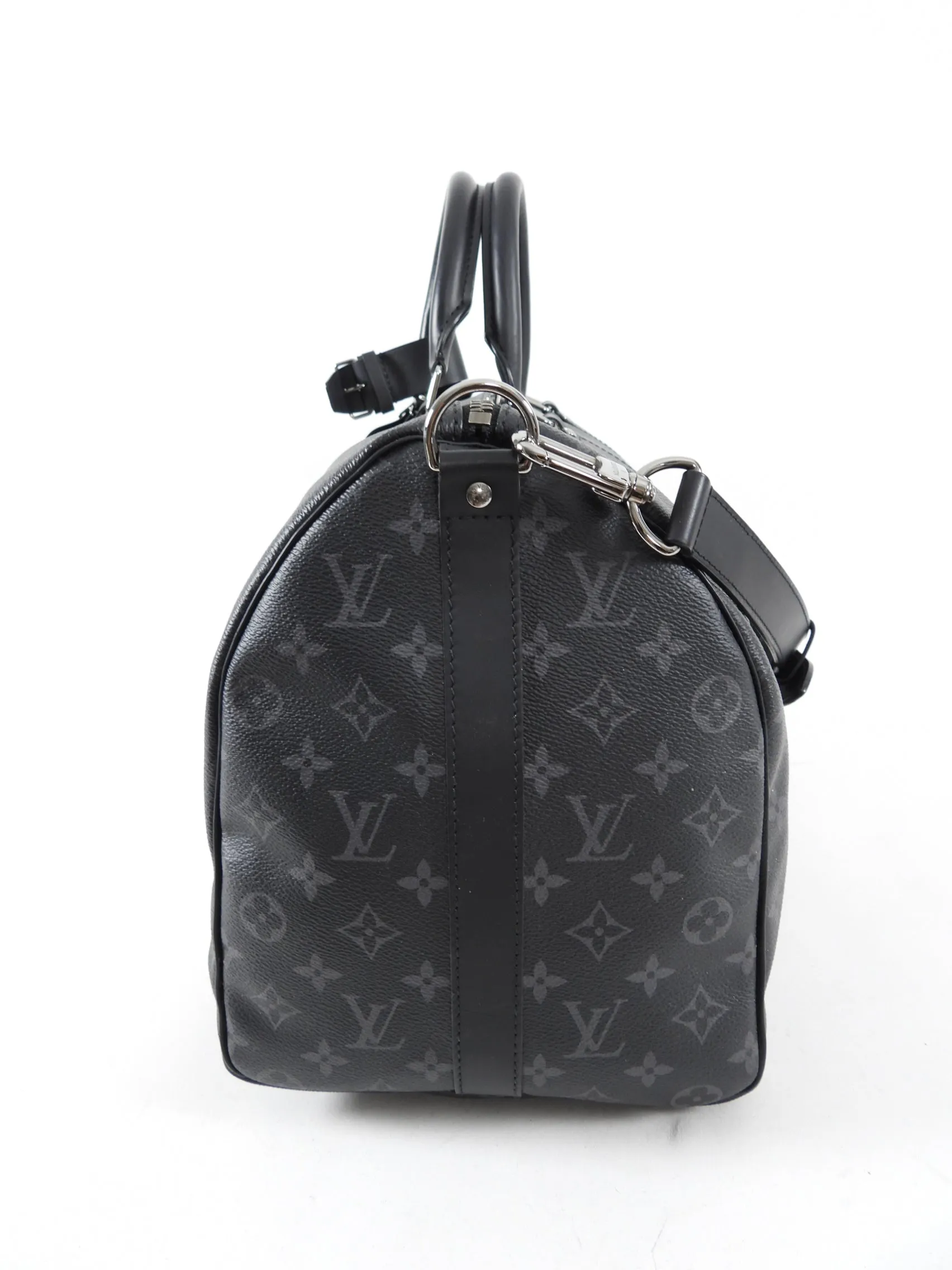 Louis Vuitton Monogram Eclipse Keepall Bandouliere 45 Duffle Bag