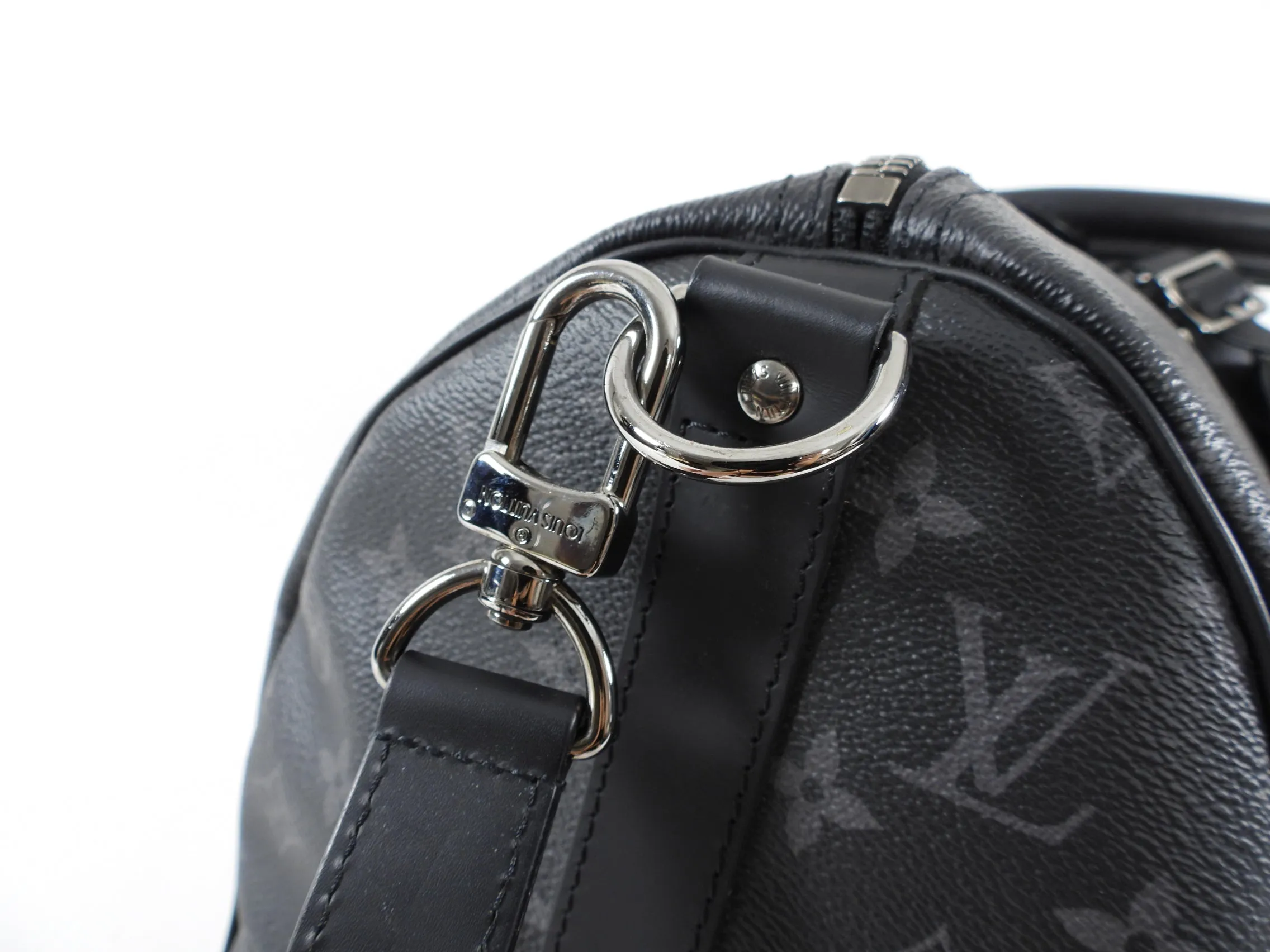 Louis Vuitton Monogram Eclipse Keepall Bandouliere 45 Duffle Bag