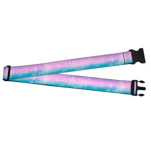 Luggage Strap - 2.0" - WANDERLUST/Compass Pastels Purple/Pink/Blue/White