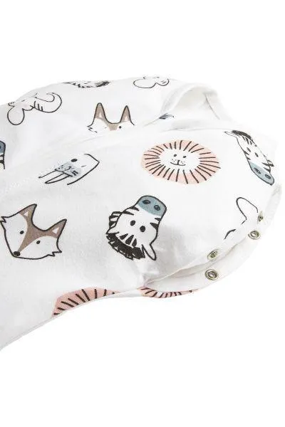Meyco Cocoon Swaddle Bag Animal - Multicolour - 70cm