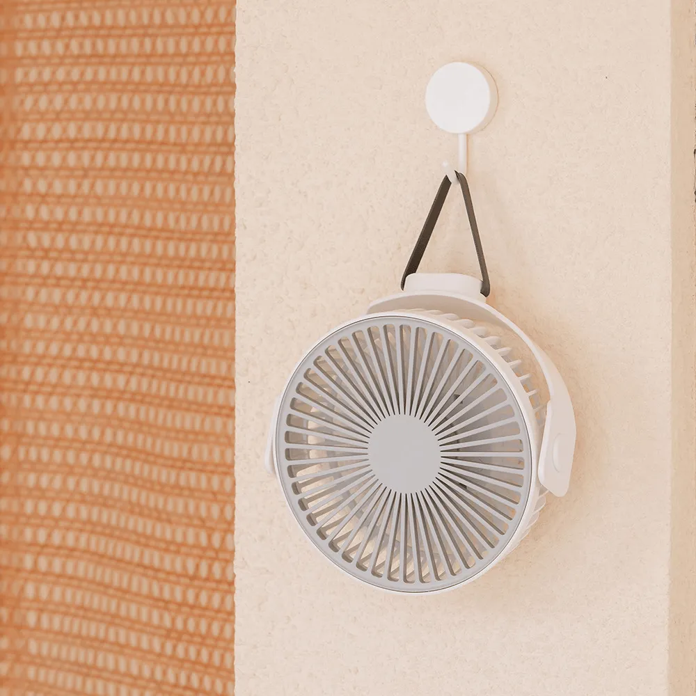 Mini Ceiling Fan Outdoor Tent Fan Desktop Portable USB Rechargeable Fans 4 Gears Wind Speed for Home Office Dormitory Bedroom