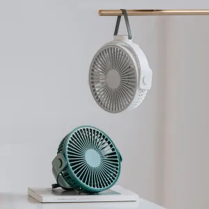 Mini Ceiling Fan Outdoor Tent Fan Desktop Portable USB Rechargeable Fans 4 Gears Wind Speed for Home Office Dormitory Bedroom