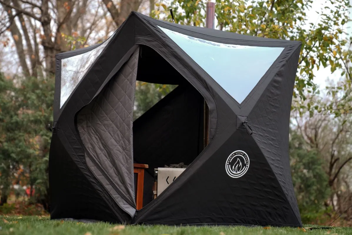 Mini Cube Sauna Tent | 2-Person | Wood-Fired