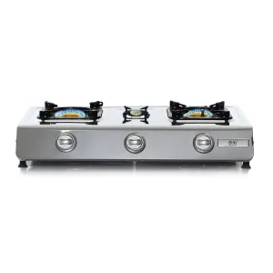 NJ NGB-300 Portable 3 Burners Gas Stove for Outdoor Camping LPG 8 kW with Piezo