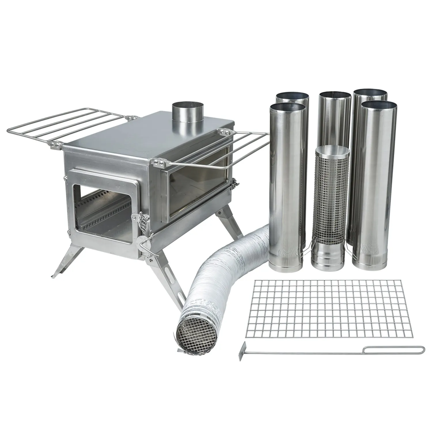 Nomad Double View Plus External Air Stove - Large