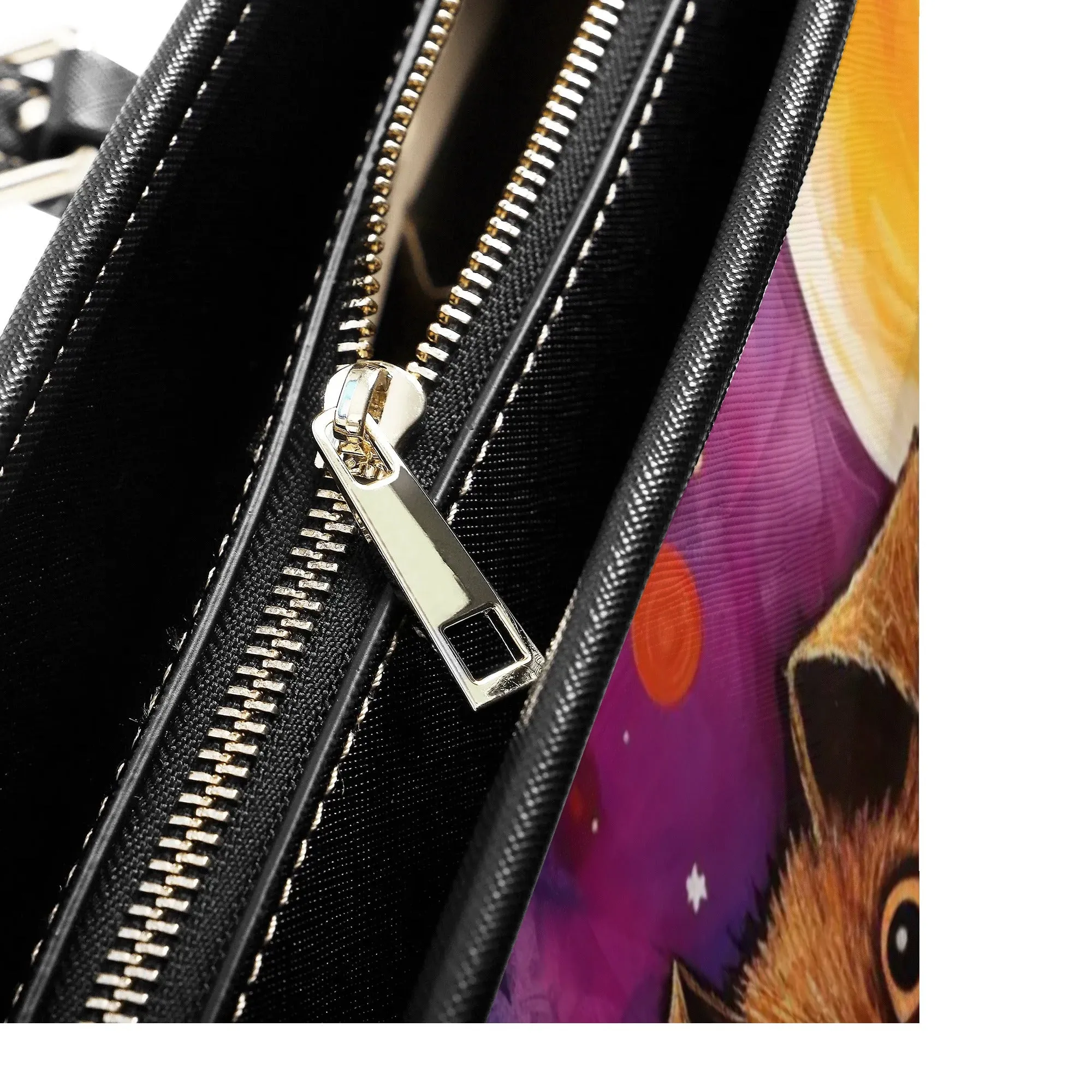 Original Jack Russell Terrier Dog Art Durable Zipper Handbag
