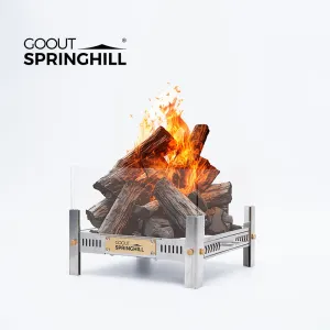 Qingluan Dual-Fuel Alcohol & Wood Fire Pit