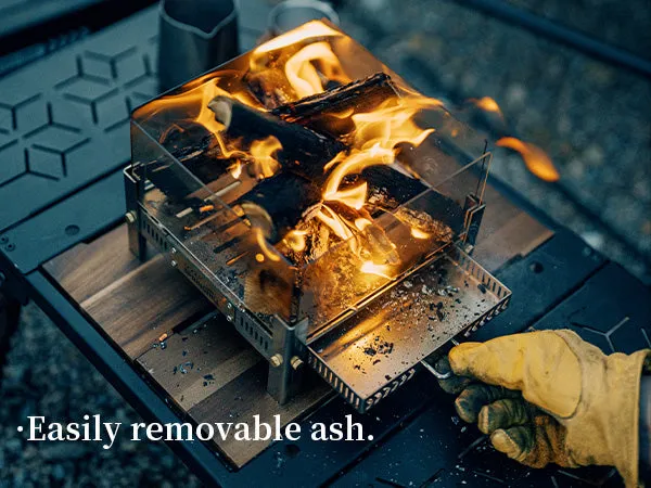 Qingluan Dual-Fuel Alcohol & Wood Fire Pit