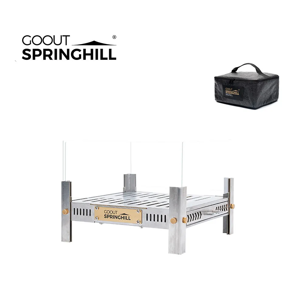 Qingluan Dual-Fuel Alcohol & Wood Fire Pit