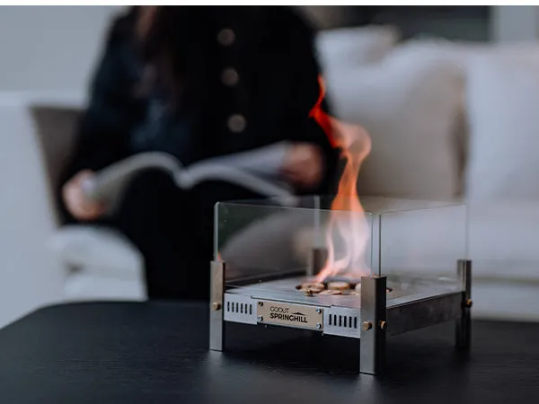 Qingluan Dual-Fuel Alcohol & Wood Fire Pit