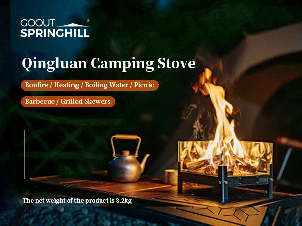 Qingluan Dual-Fuel Alcohol & Wood Fire Pit