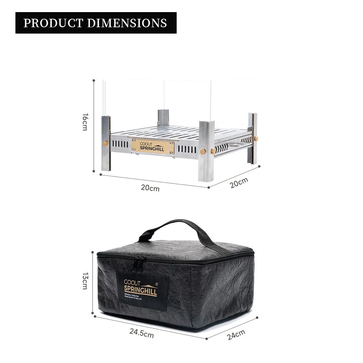 Qingluan Dual-Fuel Alcohol & Wood Fire Pit