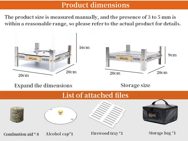 Qingluan Dual-Fuel Alcohol & Wood Fire Pit