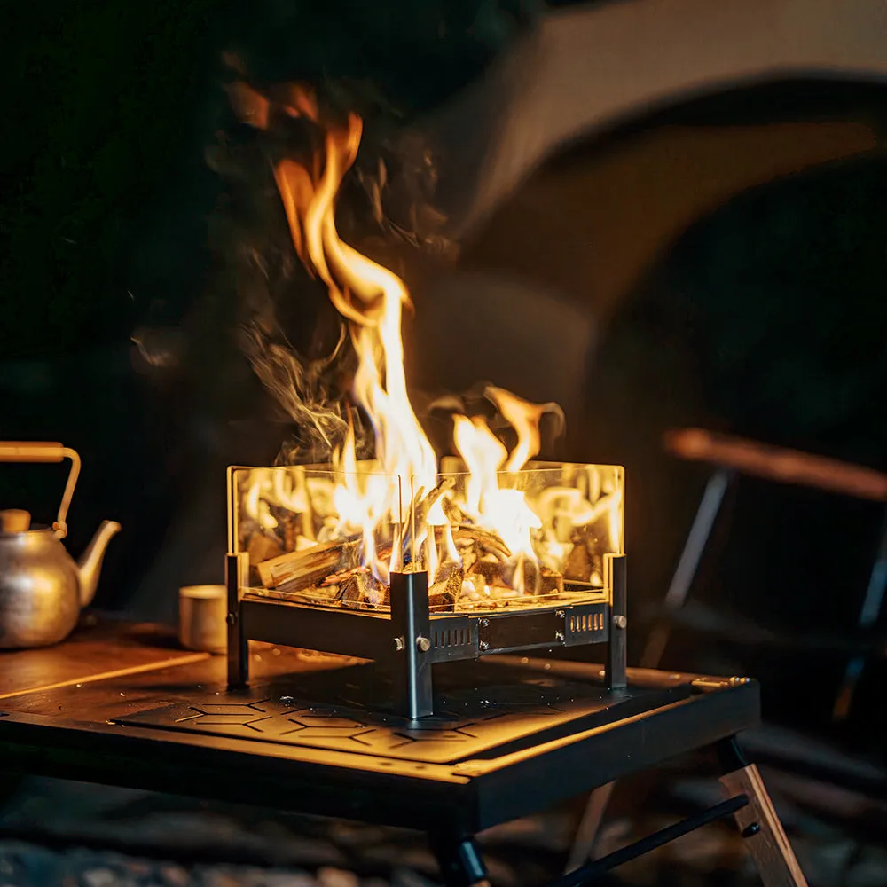 Qingluan Dual-Fuel Alcohol & Wood Fire Pit