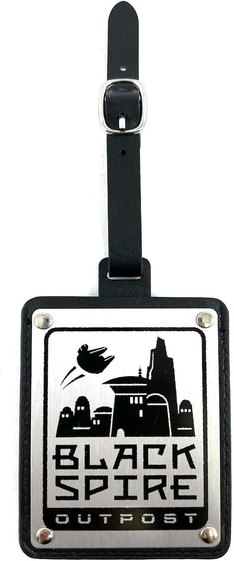Star Wars Luggage Tag Black Spire Outpost Galaxy's Edge Disney Parks