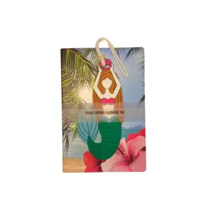 Tropical Travel Journal & Silicone Mermaid Luggage Tag Set