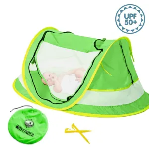 Wayfinder TravelTot, Baby Travel Tent Portable Baby Travel Bed Indoor & Outdoor Travel Crib Baby Beach Tent UPF 50  UV Protection w/Mosquito Net and 2 Pegs