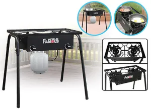 World Famous Dual Burner Propane Stove